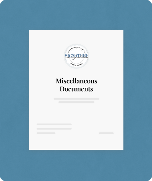 Notarized Documents